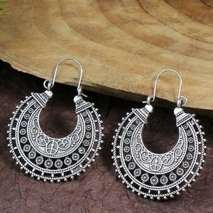 Boho Silver Dangle Earrings